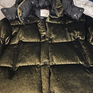 Moncler Caille Coat Gold